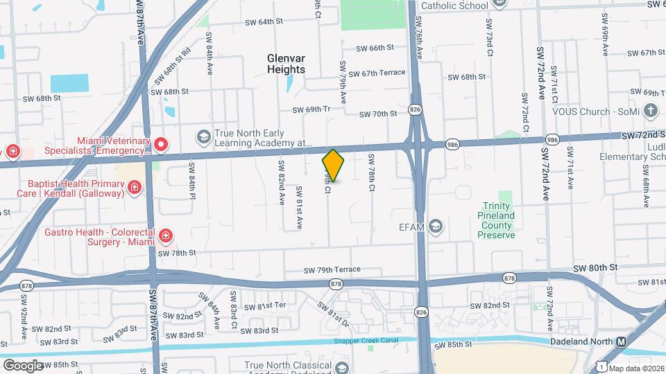 7405 SW 79th Ct Map and Location Details