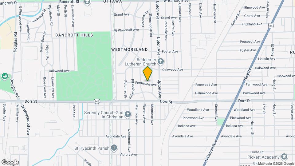 1938 Fernwood Ave Map and Location Details