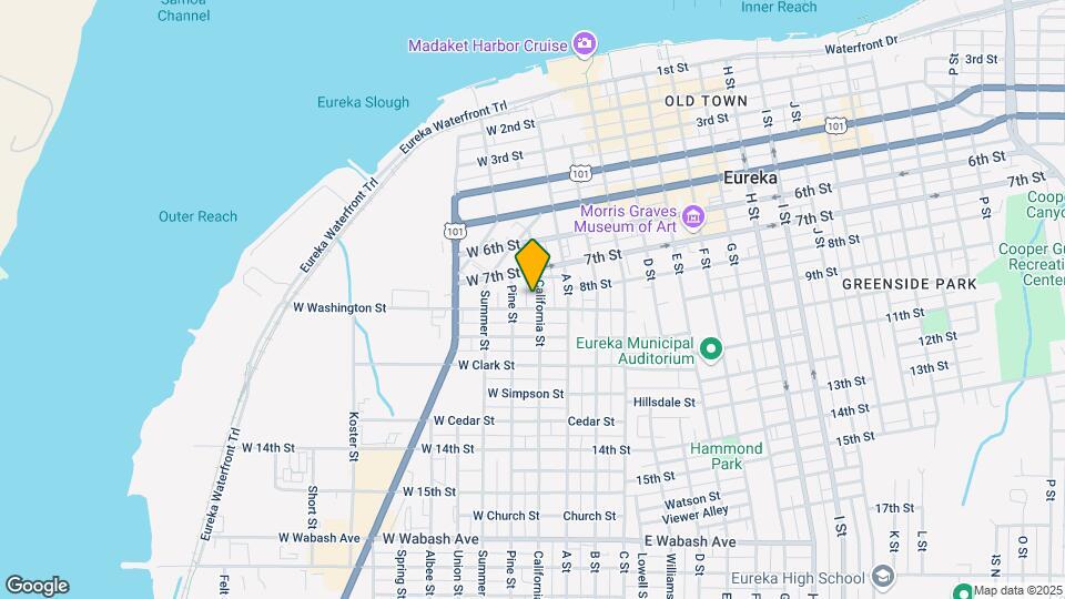 814 California St Map and Location Details