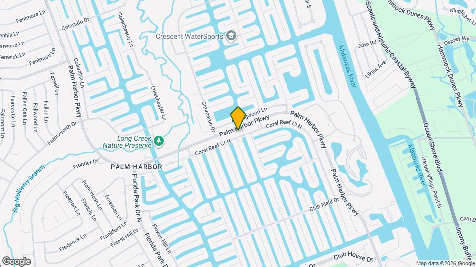 160 Coral Reef Ct N Map and Location Details