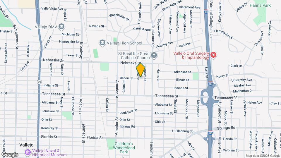 1525 Illinois St Map and Location Details