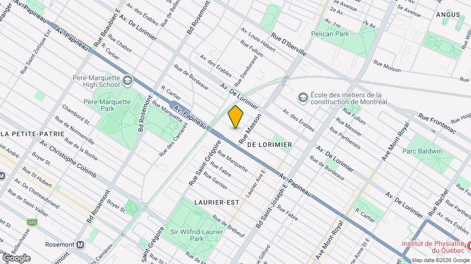 5452 Cartier Rue Map and Location Details