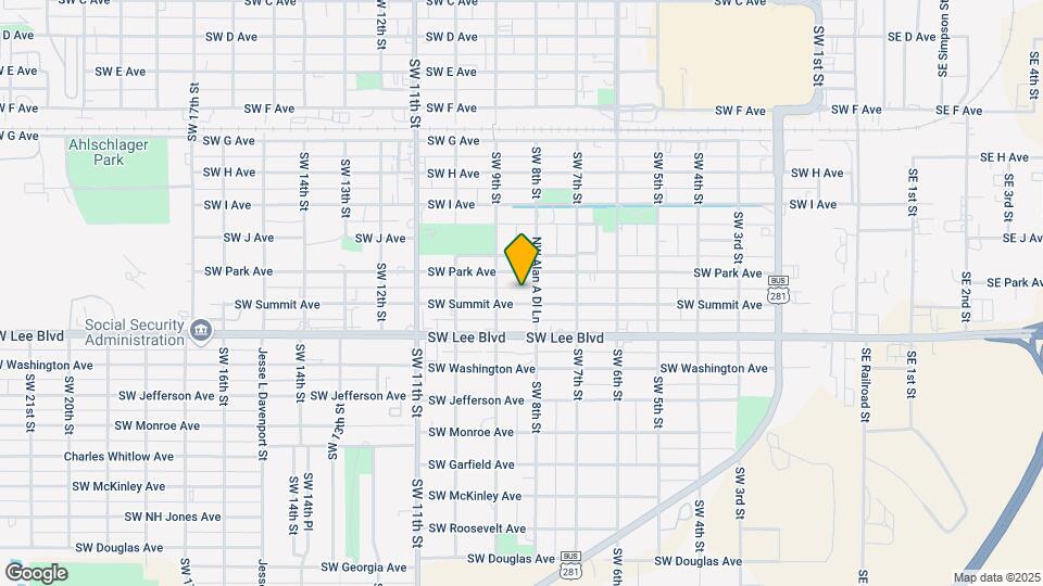 805 SW Summit Ave Map and Location Details
