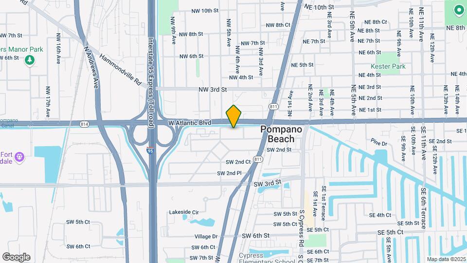 320 SW 1st St, Unit 2D Map and Location Details