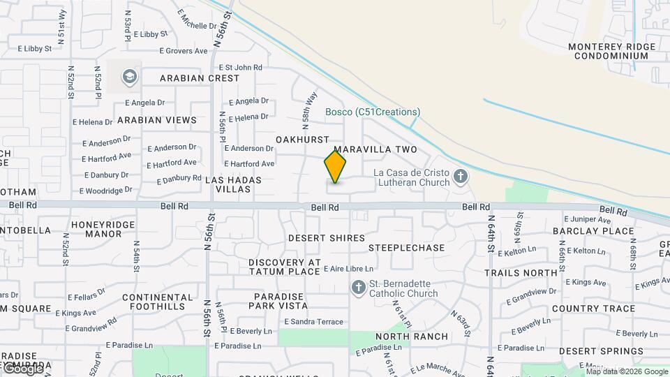 5910 E Woodridge Dr Map and Location Details