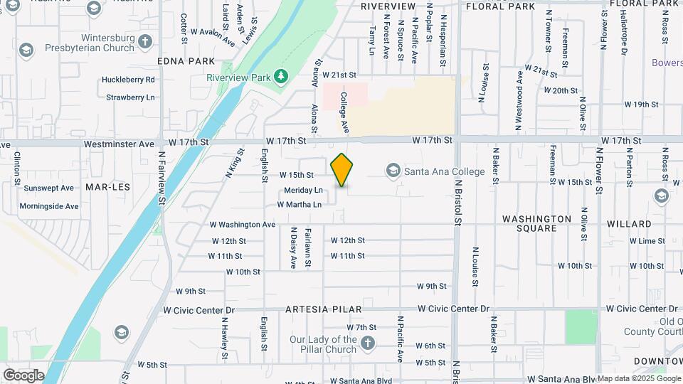 1414 College Ave Mapa y Detalles de la Ubicación