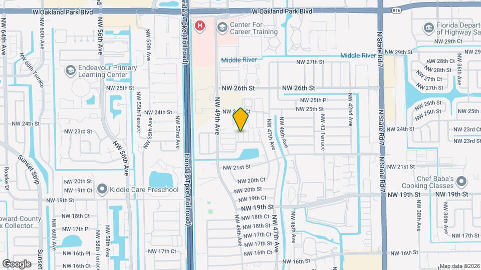 4841 NW 22nd Ct Map and Location Details