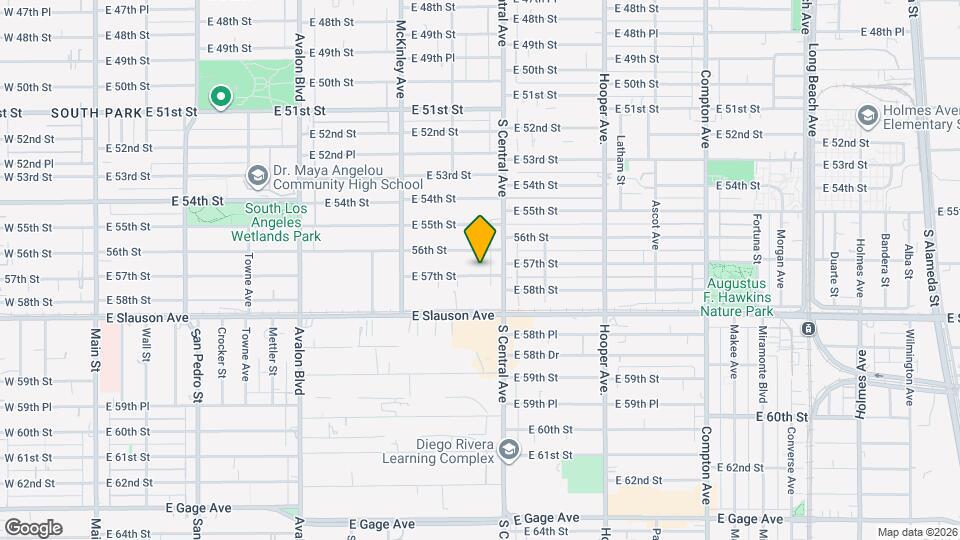 1033 E 57th St Mapa y Detalles de la Ubicación