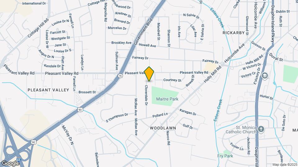 915 Cloverdale Dr Map and Location Details