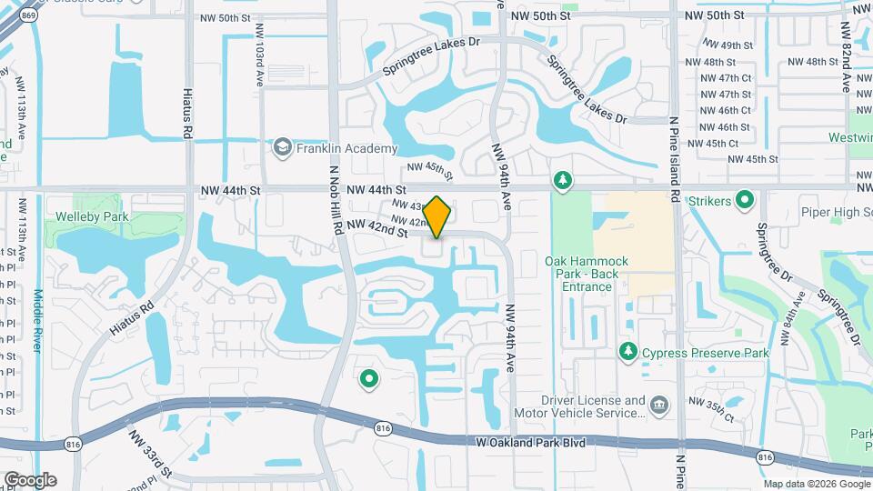 4125 NW 96th Terrace Map and Location Details