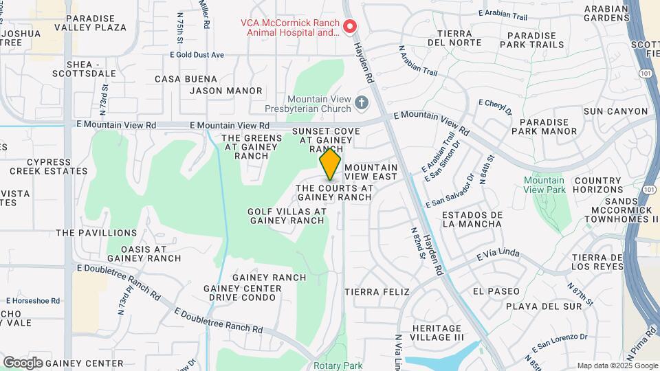7710 E Gainey Ranch Rd Map and Location Details