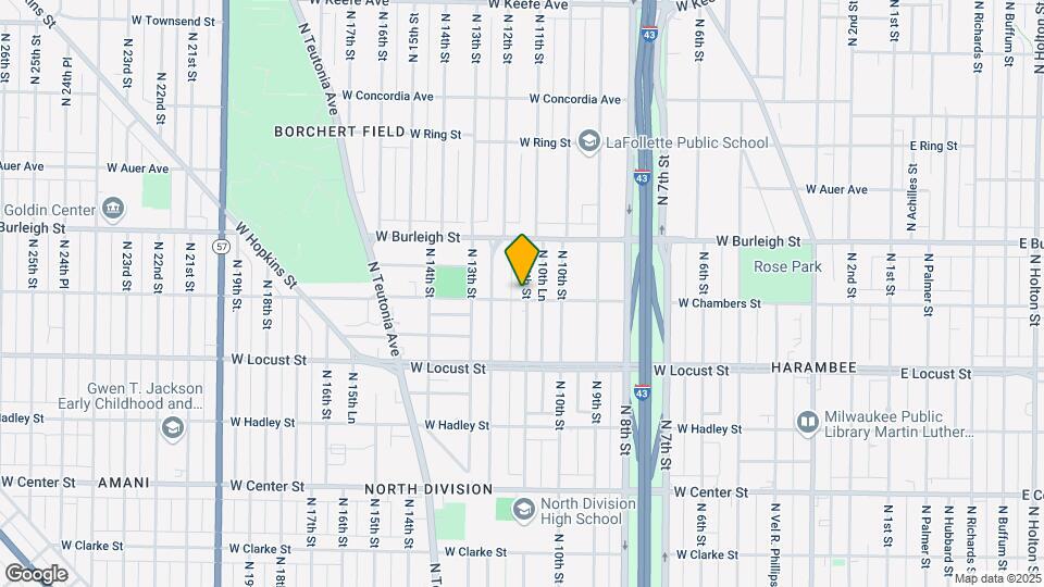 1104 W Chambers St Map and Location Details