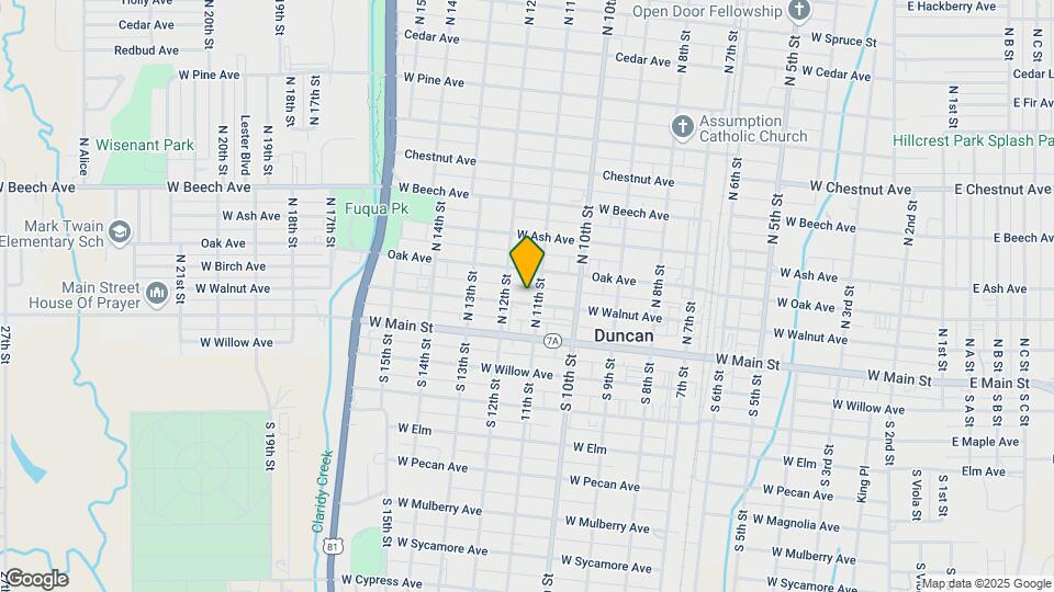 1105 W Walnut Ave Map and Location Details