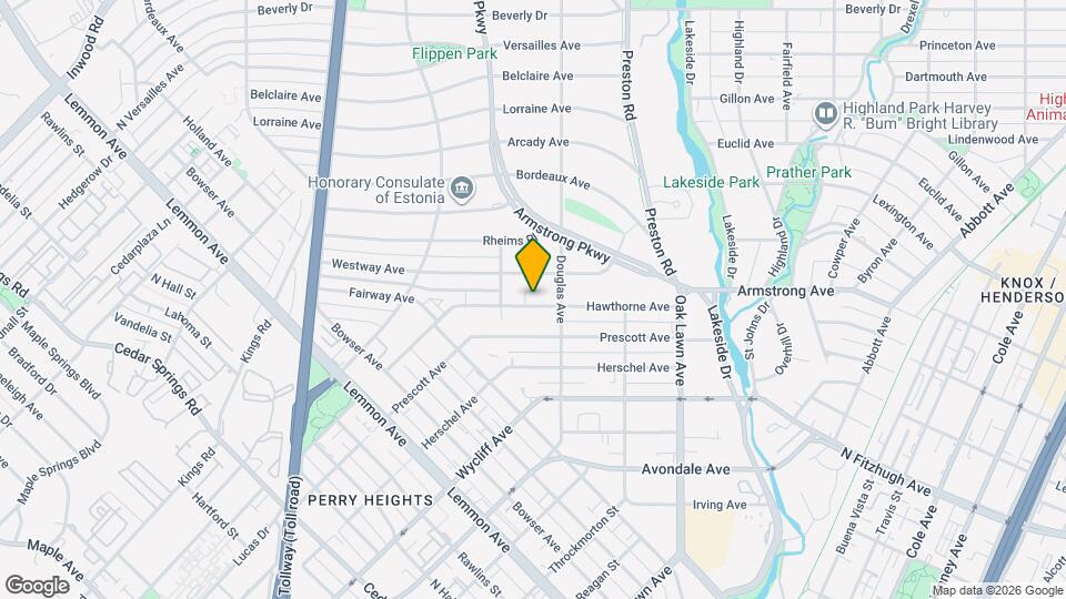4025 Hawthorne Ave Map and Location Details