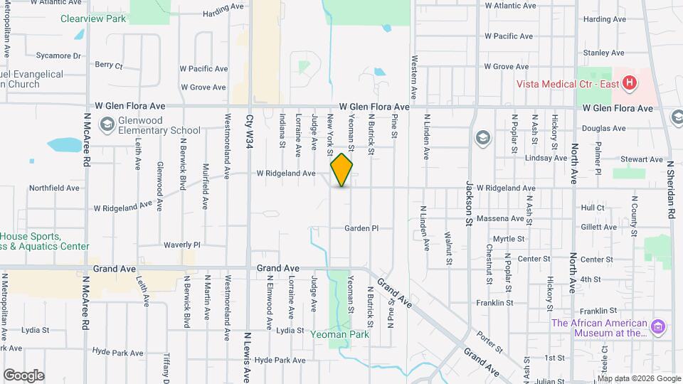 1509 W Ridgeland Ave Map and Location Details