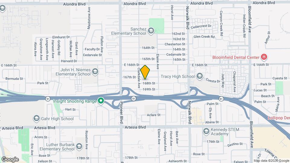 11925 168th St Map and Location Details