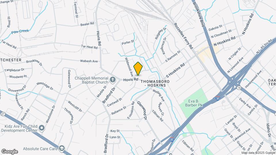 4316 Hovis Rd Map and Location Details