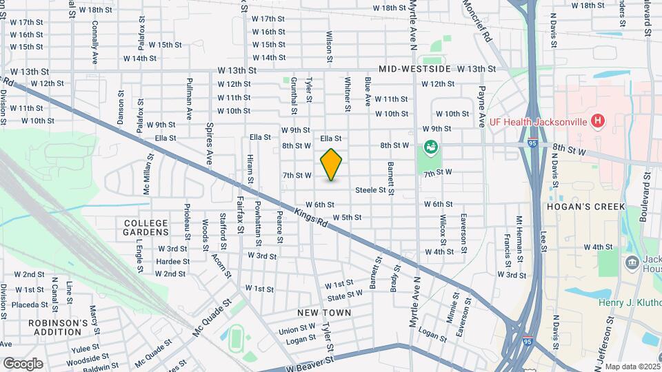 1551 Steele St Map and Location Details