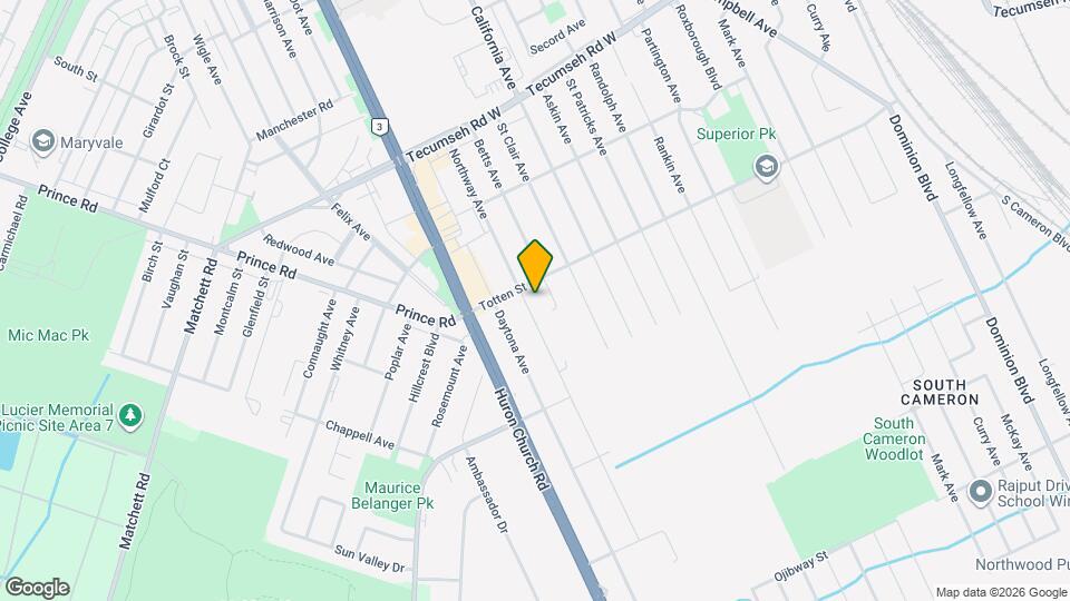1710 Northway Ave Map and Location Details