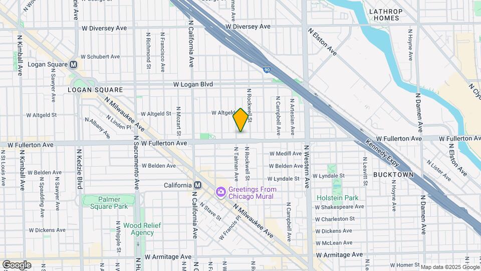 2618 W Fullerton Ave Map and Location Details