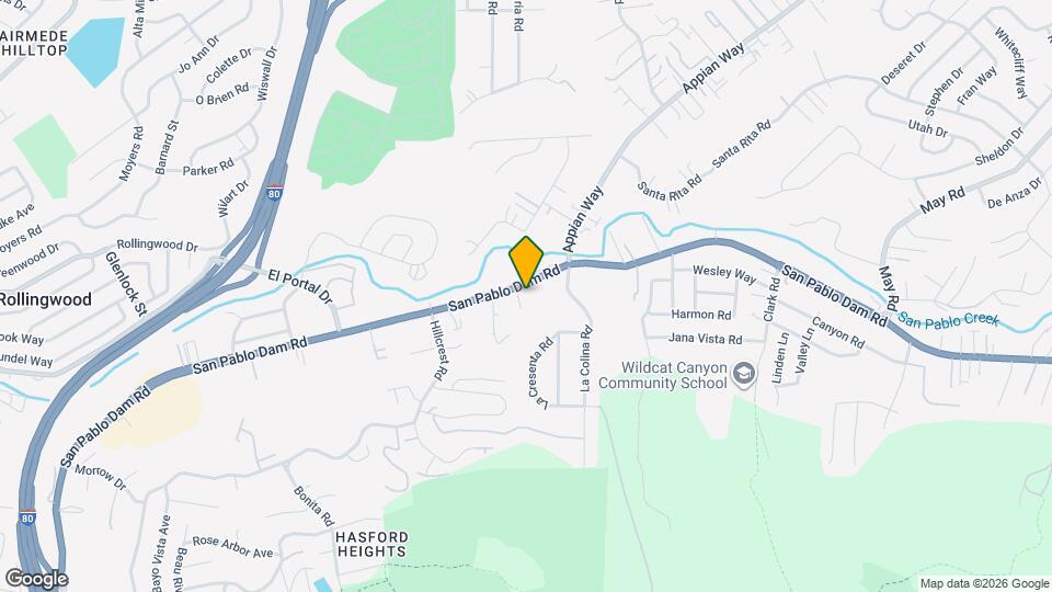 4020 San Pablo Dam Rd Map and Location Details