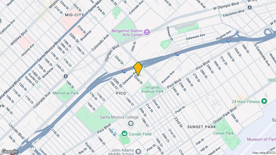 1921 22nd St Mapa y Detalles de la Ubicación