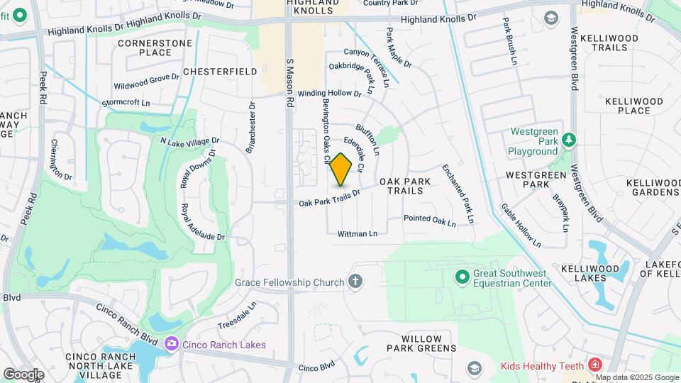 2110 Oak Park Trails Ct Map and Location Details
