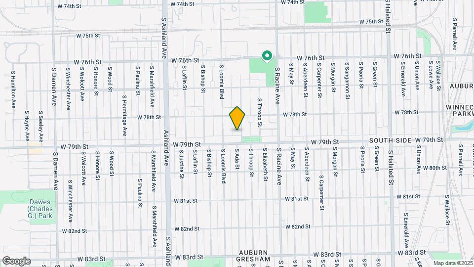 7836 S Ada St Map and Location Details
