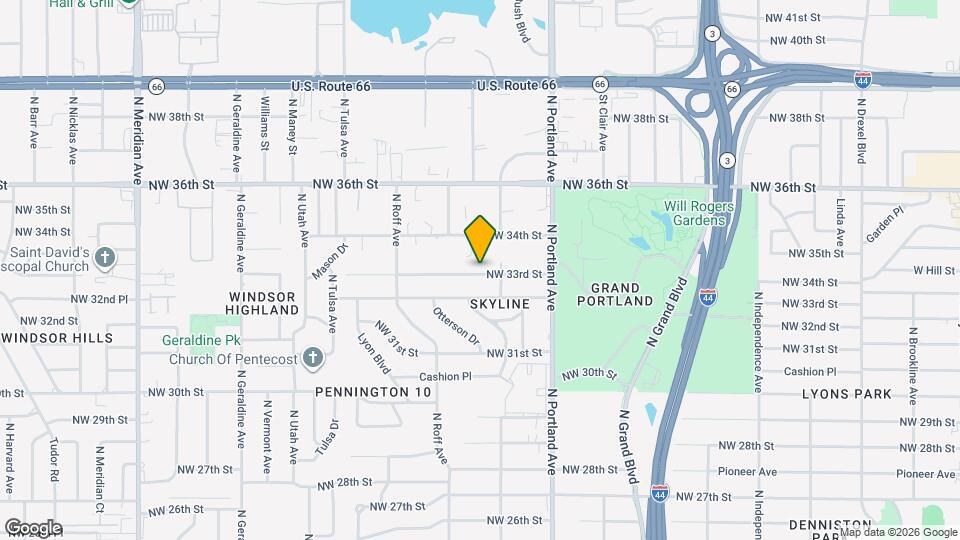 3817 NW 33rd St Map and Location Details
