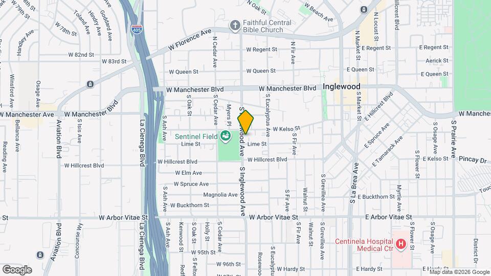 414 S Inglewood Ave Mapa y Detalles de la Ubicación