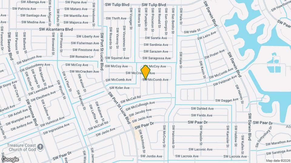 3802 SW Kocerik St Map and Location Details