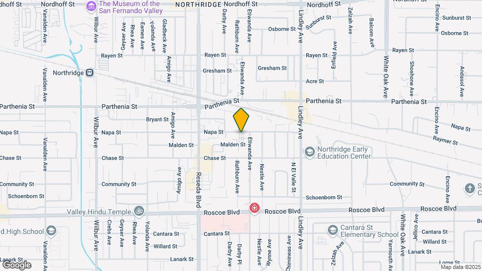 18320 Napa St Map and Location Details