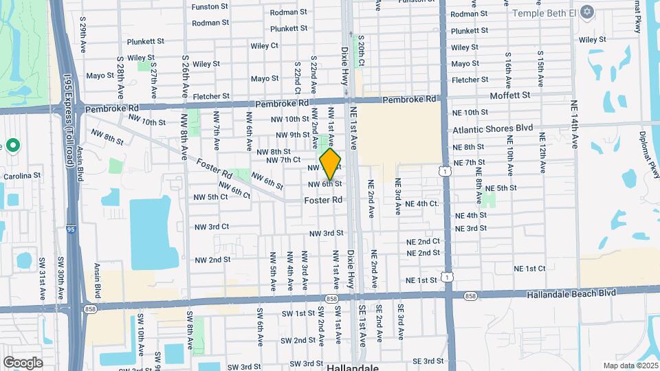LC 16:539 NW 1st Ave Mapa y Detalles de la Ubicación