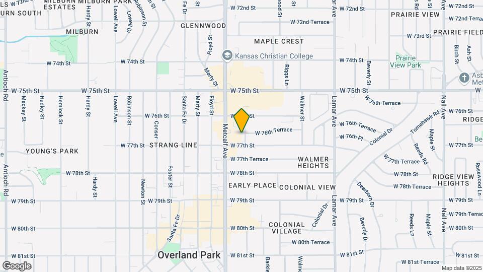 7624 Broadmoor St Map and Location Details