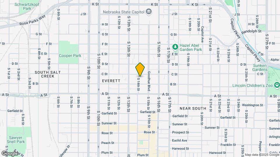 1222 S 14th St Map and Location Details