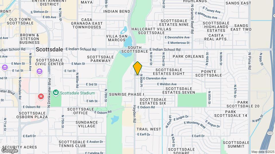 3801 N Hayden Rd Map and Location Details