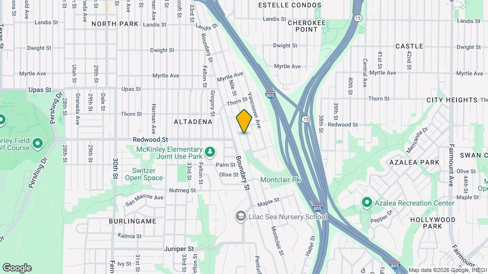 3066 Nile St Mapa y Detalles de la Ubicación