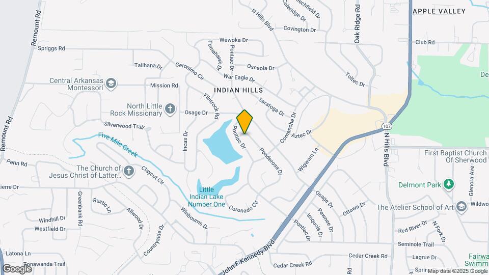 7014 Ponderosa Dr Map and Location Details