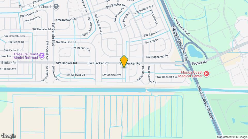 4631 SW Athena Dr Map and Location Details