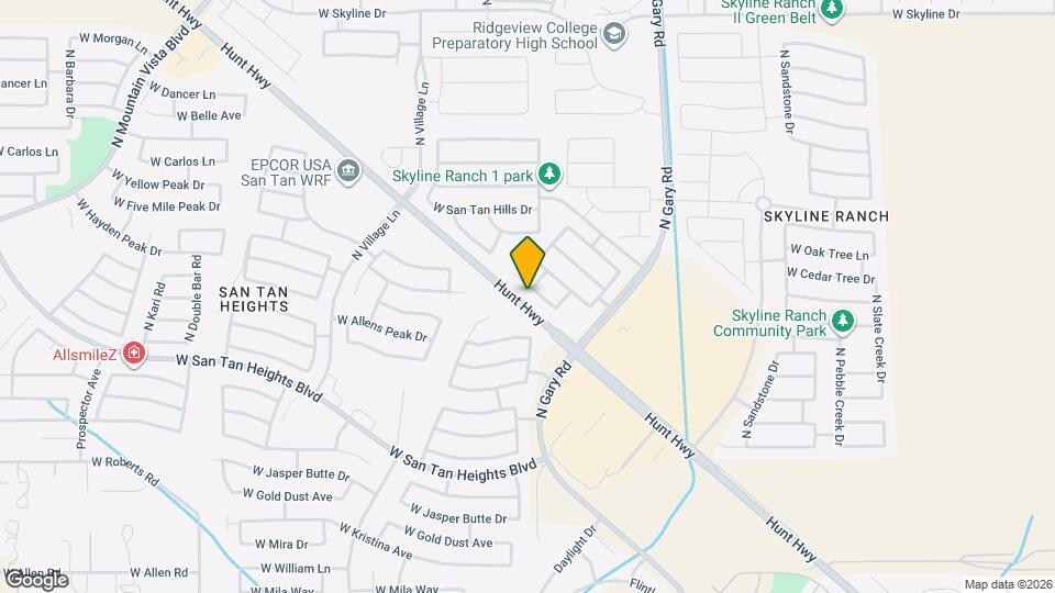 1847 W Desert Seasons Dr Map and Location Details