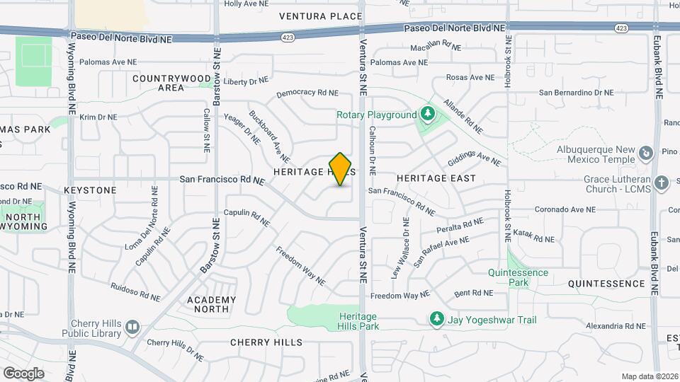 9008 Confederate Dr NE Map and Location Details