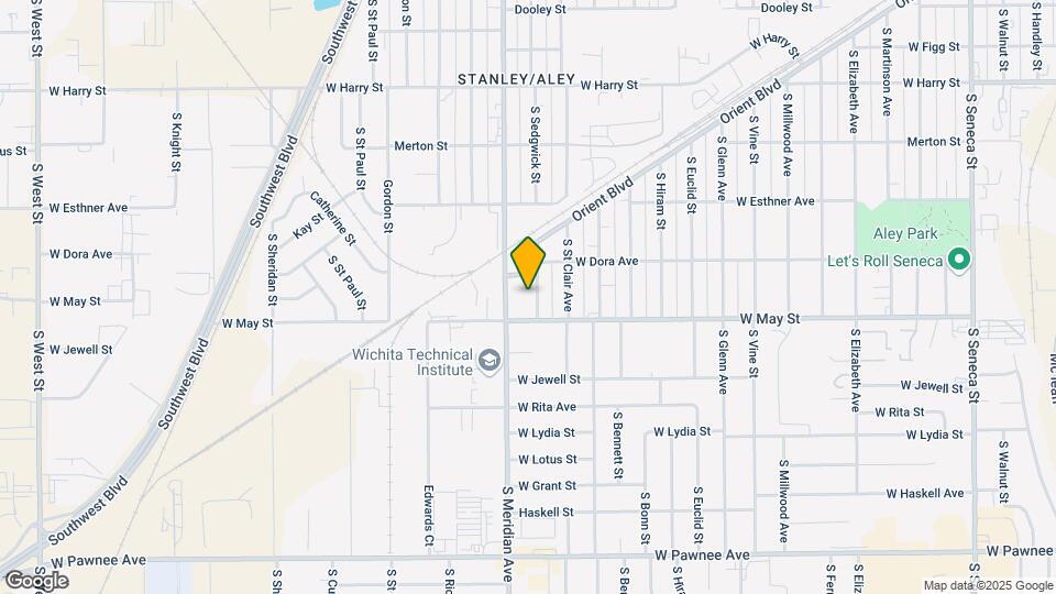 1935 S Sedgwick St Mapa y Detalles de la Ubicación