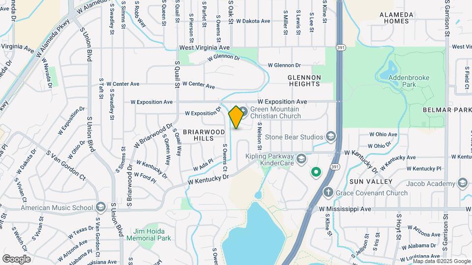 805 S Oak St Map and Location Details