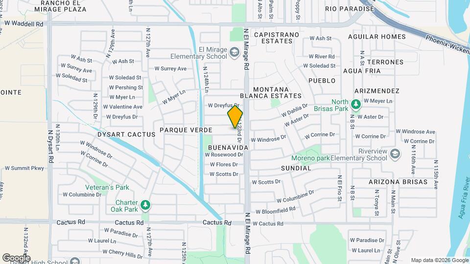 12306 W Windrose Dr Map and Location Details