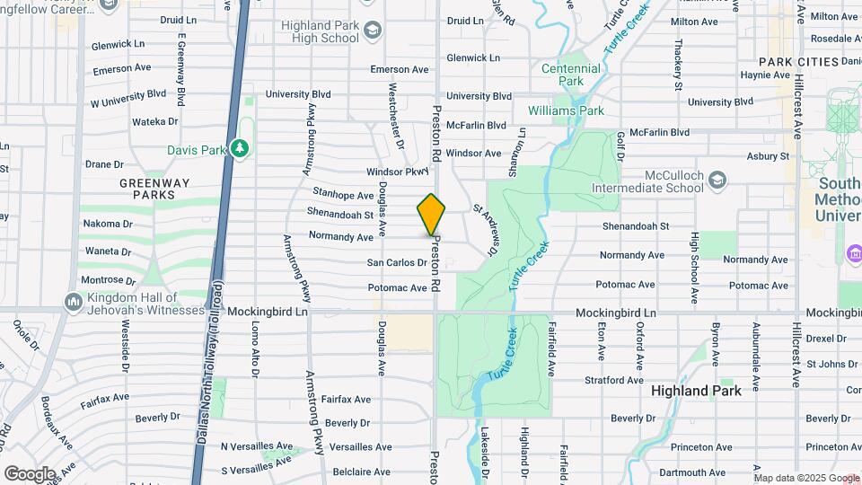 5921 Preston Rd Map and Location Details