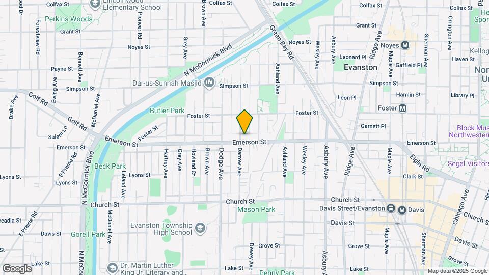 1723 Emerson St Map and Location Details