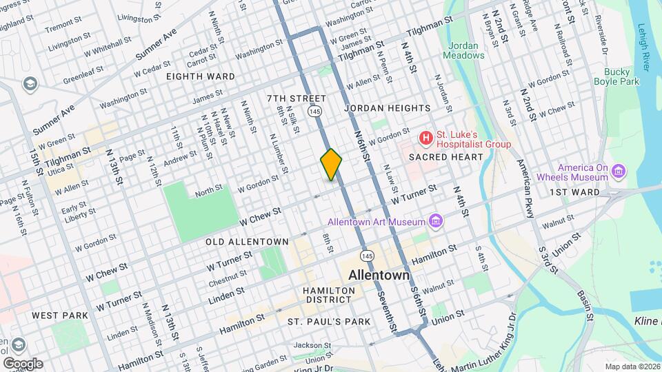 711 W Chew St Map and Location Details