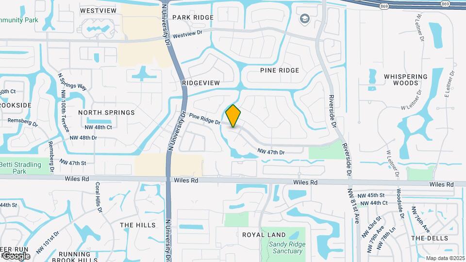 8855 NW 47th Dr Map and Location Details
