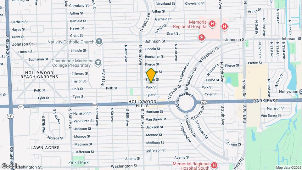 4501 Polk St Map and Location Details