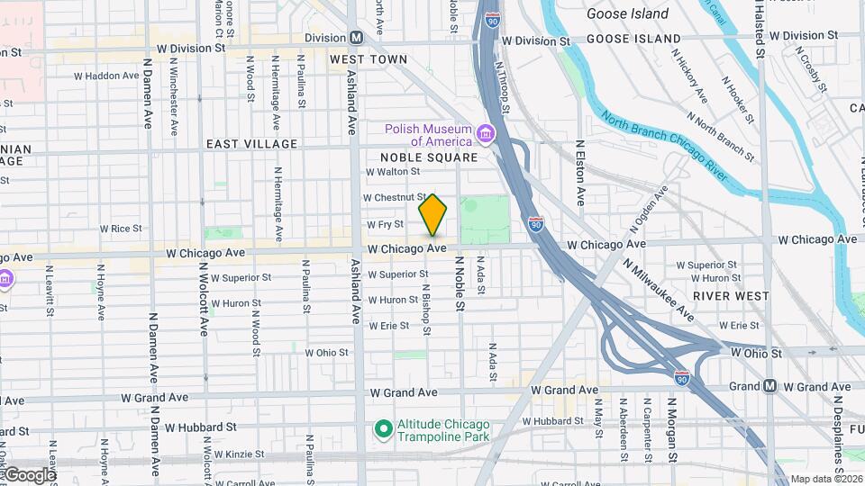 802 N Bishop St Mapa y Detalles de la Ubicación